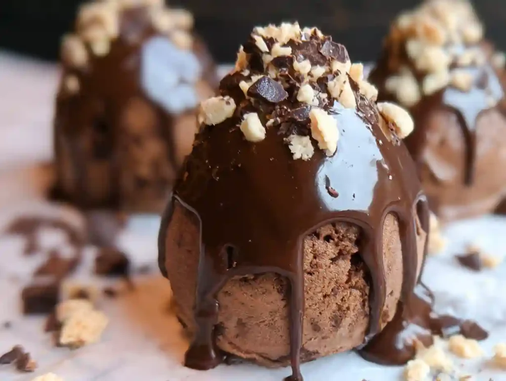Brownie Ice Cream Bombes