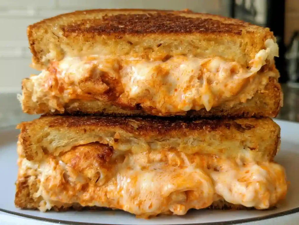 Buffalo Chicken Grilled Cheese Sandwich