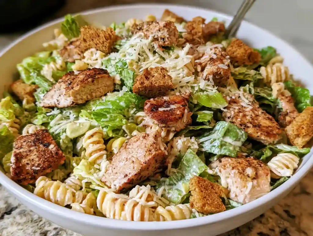Chicken Caesar Pasta Salad Recipe
