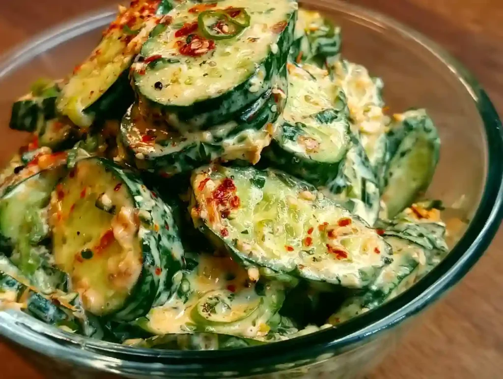 Creamy Asian Cucumber Salad