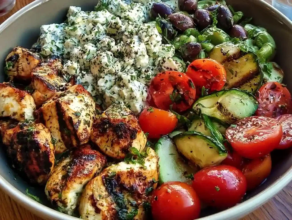 Greek Chicken Bowls