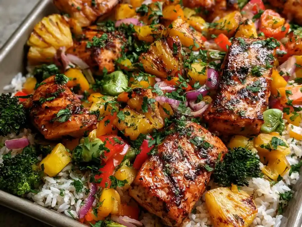Hawaiian Chicken Sheet Pan