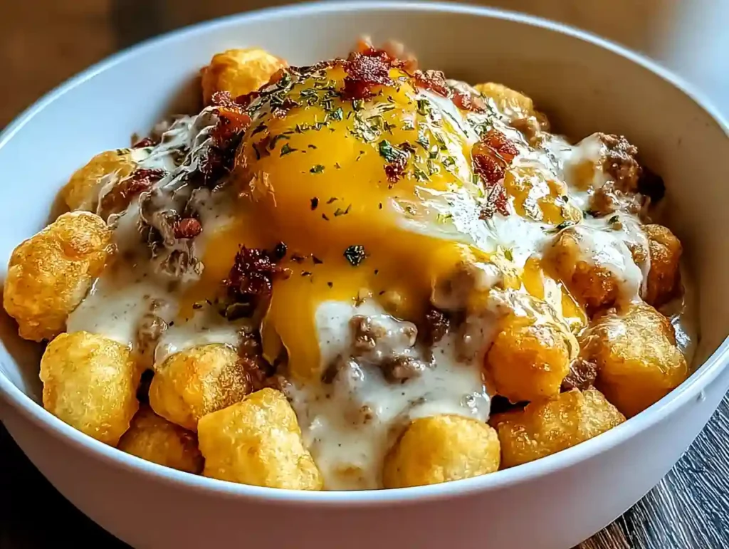 Homemade Tater Tot Breakfast Bowl