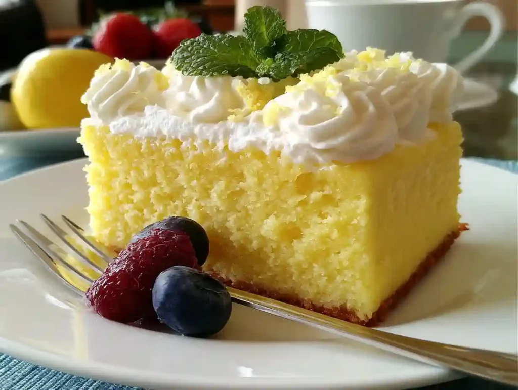 Lemon Cooler Cream Cake