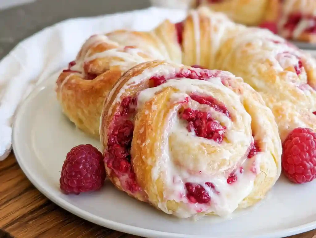 Lemon Raspberry Cream Cheese Danish Rolls