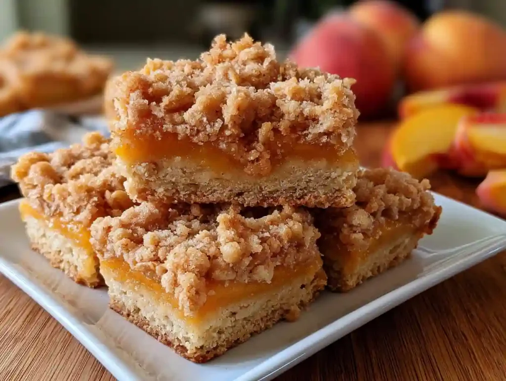 Peach Crumb Bars