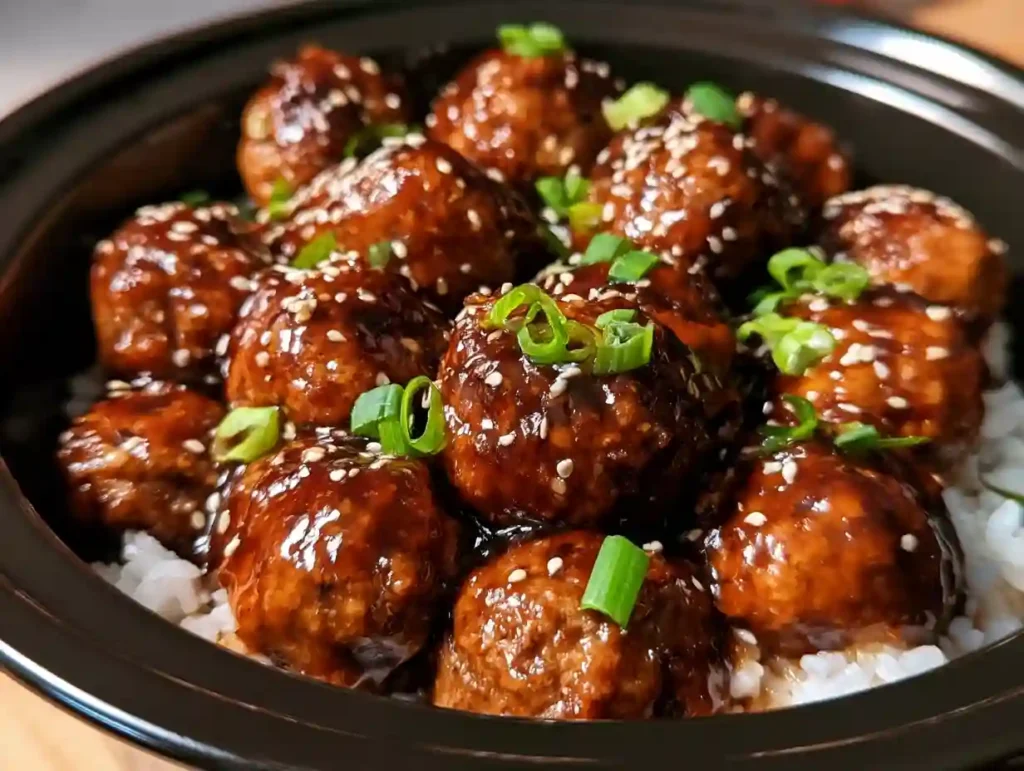 Asian Meatballs Crockpot Recipe