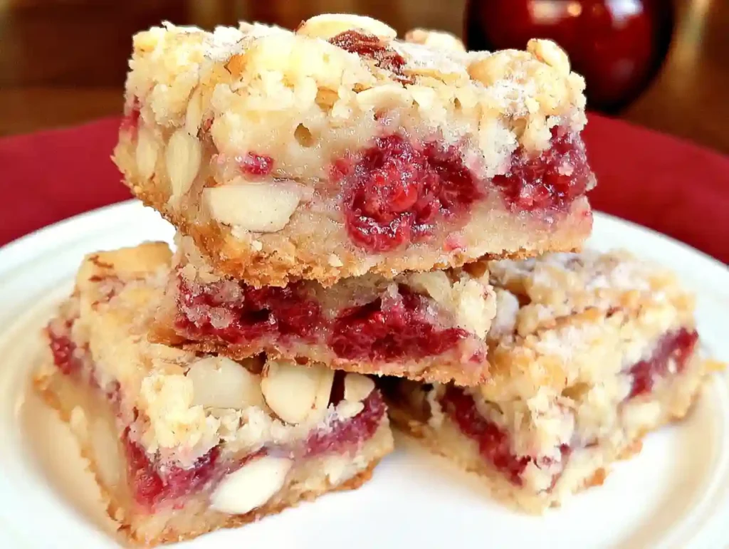 Raspberry Almond Bars