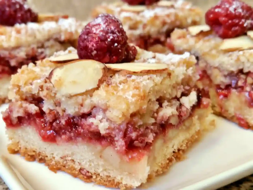 Raspberry Almond Bars
