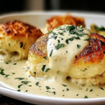 Chicken Pillows with Creamy Parmesan Sauce for Cozy Nights