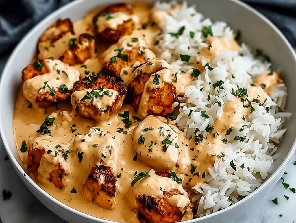 Creamy Smothered Chicken and Rice