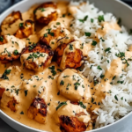 Creamy Smothered Chicken and Rice