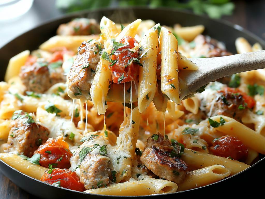 Creamy Tuscan Sausage Pasta