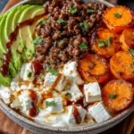 Ground Beef Hot Honey Bowl