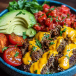 High-Protein Cheeseburger Bowls Recipe – Low-Carb Meal Prep with Ground Beef & Burger Sauce