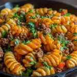 One Pot Beef Taco Pasta