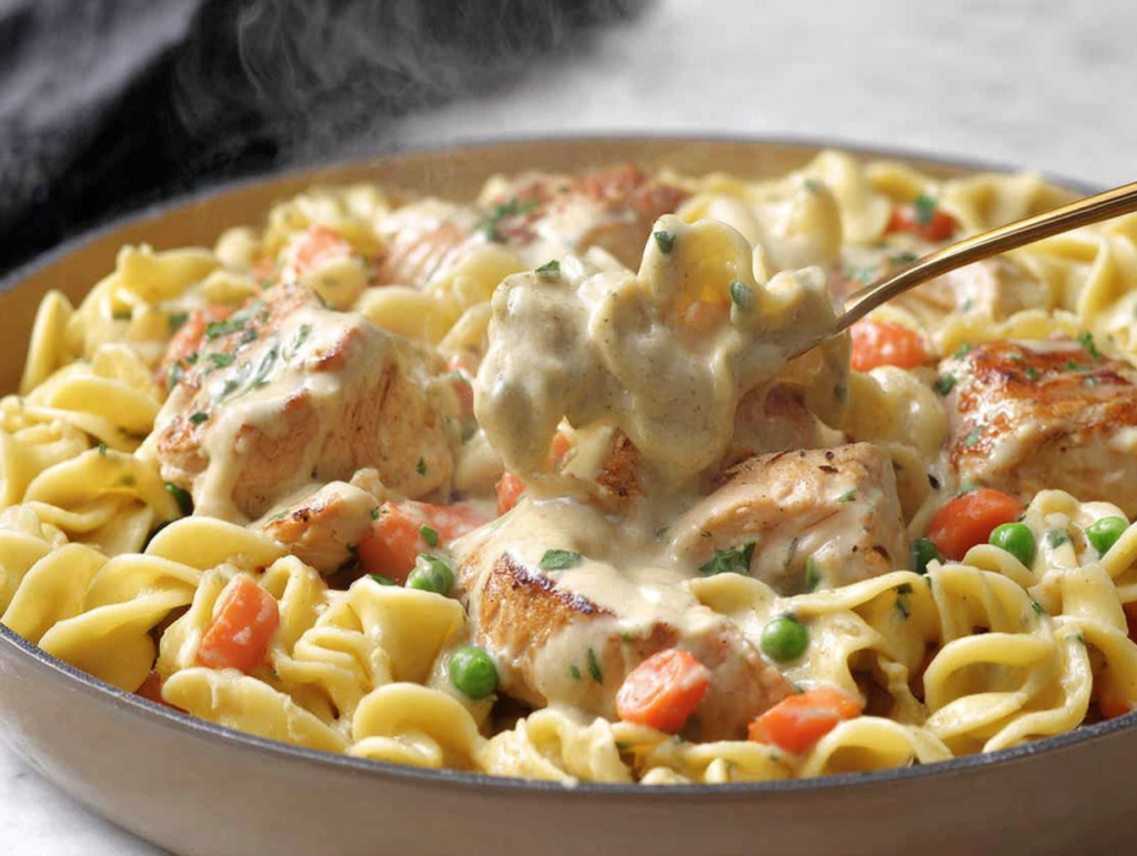 Quick Chicken Pot Pie Pasta