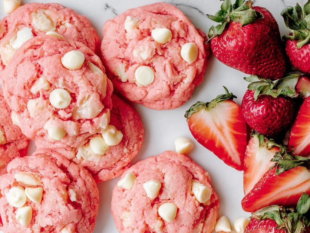 Strawberry Cheesecake Cookies