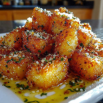 Amazing Crispy Parmesan Crusted Potatoes Done in 30 Min Flat