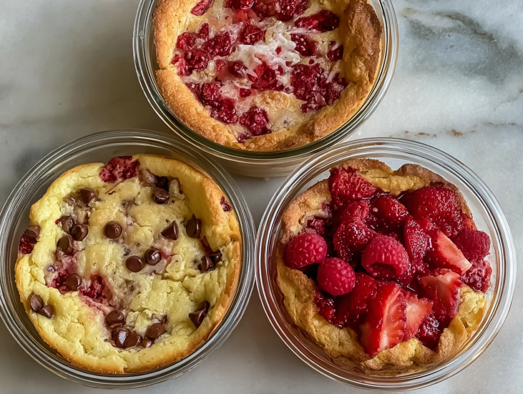 Baked Protein Pancake Bowls – Easy & High-Protein Treat