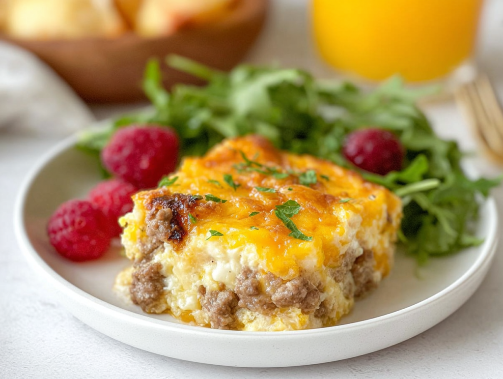 Best Overnight Sausage and Egg Casserole