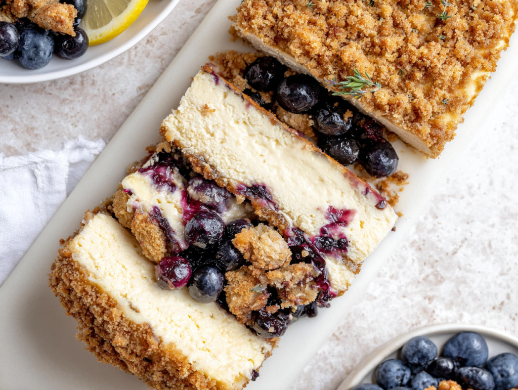 Blueberry Crumble Cheesecake