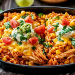Chicken Enchilada Rice Casserole