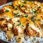 Creamy Smothered Chicken and Rice
