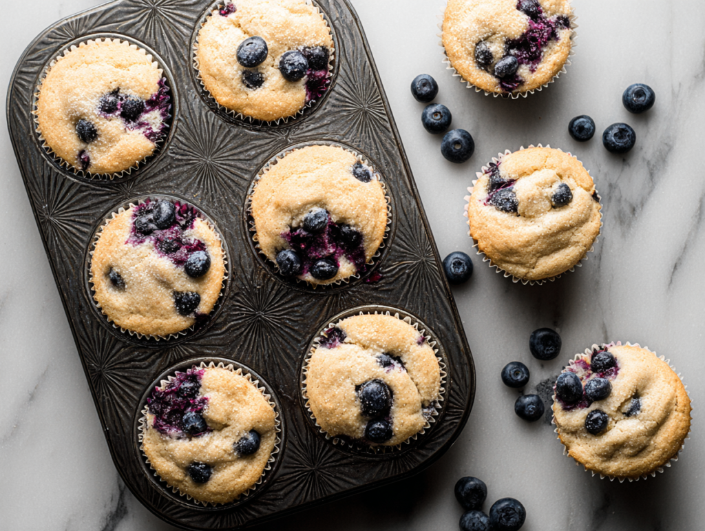 Homemade Blueberry Protein Muffins