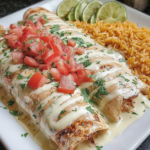 Queso Chicken Enchiladas
