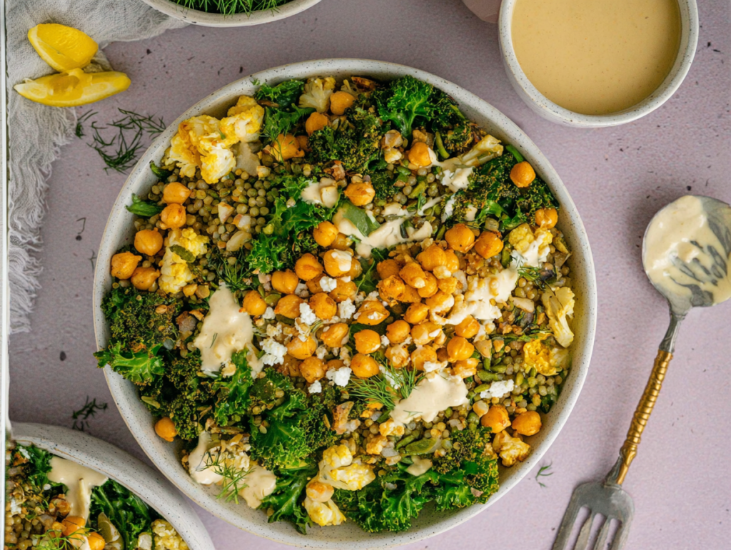 Warm Broccoli Couscous Salad