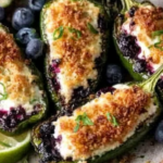 Blueberry Brie Jalapeño Poppers