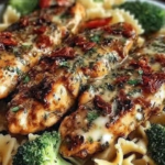 Cowboy Butter Lemon Bowtie Chicken with Broccoli 