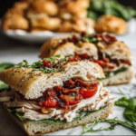 Italian Turkey Focaccia Sandwiches