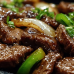 Sizzling Chinese Pepper Steak with Onions