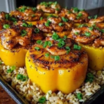Teriyaki Pineapple Chicken and Rice Stuffed Peppers: A Sweet and Savory Meal