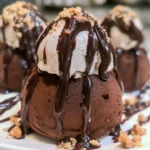 Brownie Ice Cream Bombes