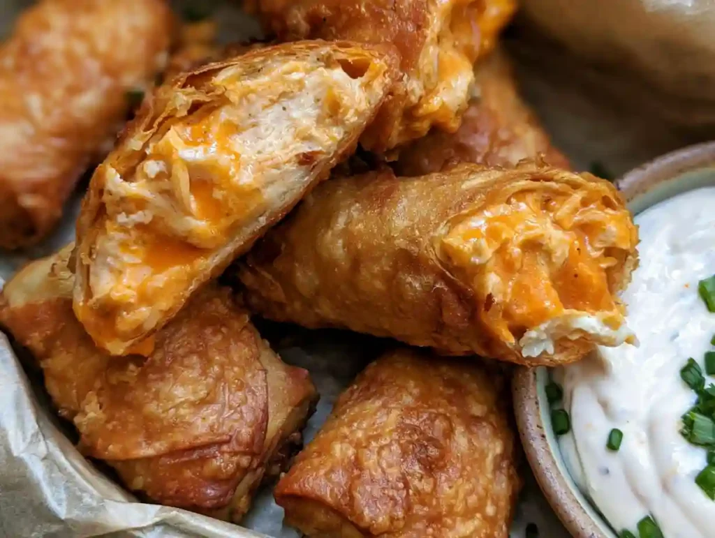 Buffalo Chicken Egg Rolls