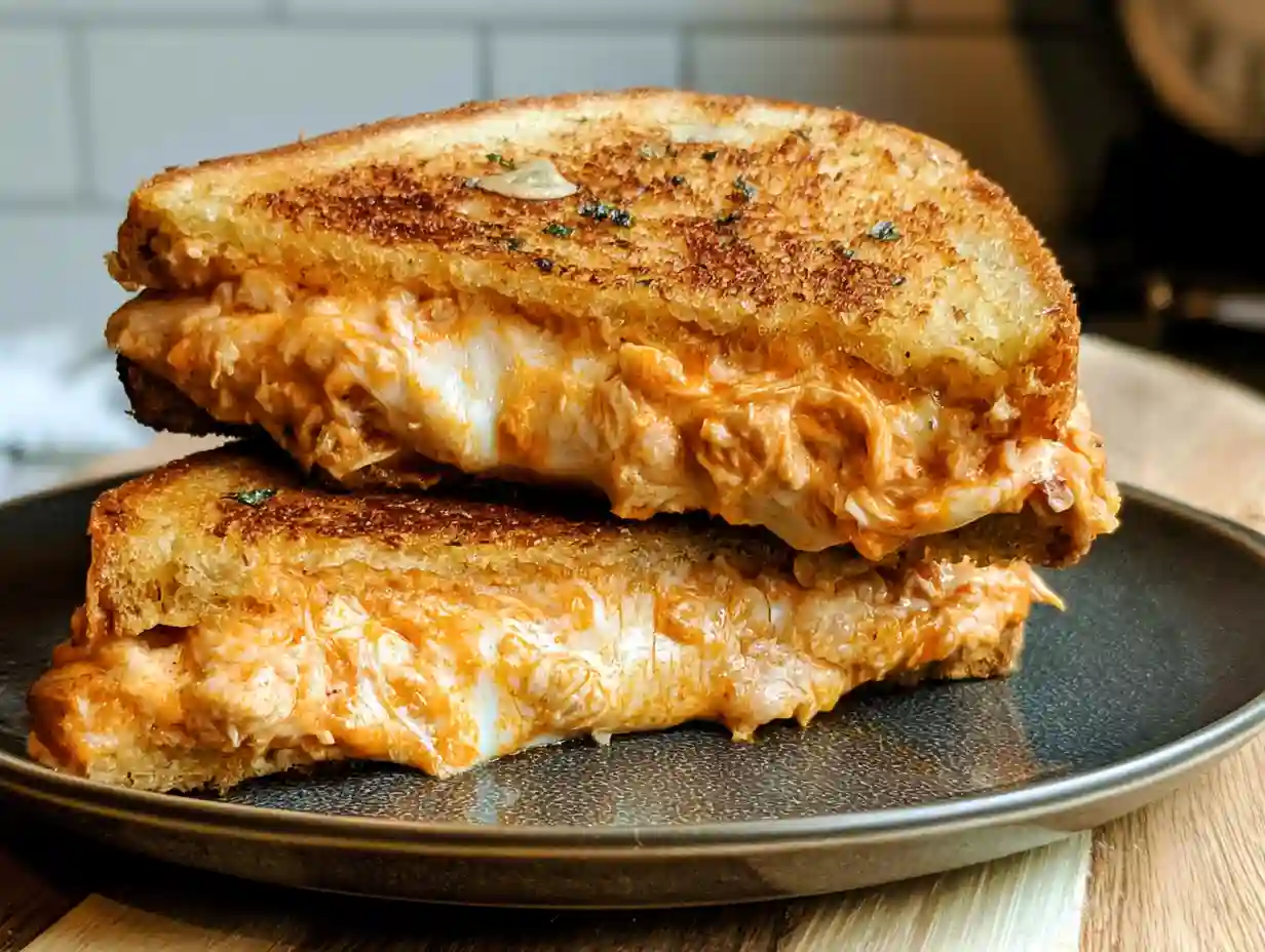 Buffalo Chicken Grilled Cheese Sandwich