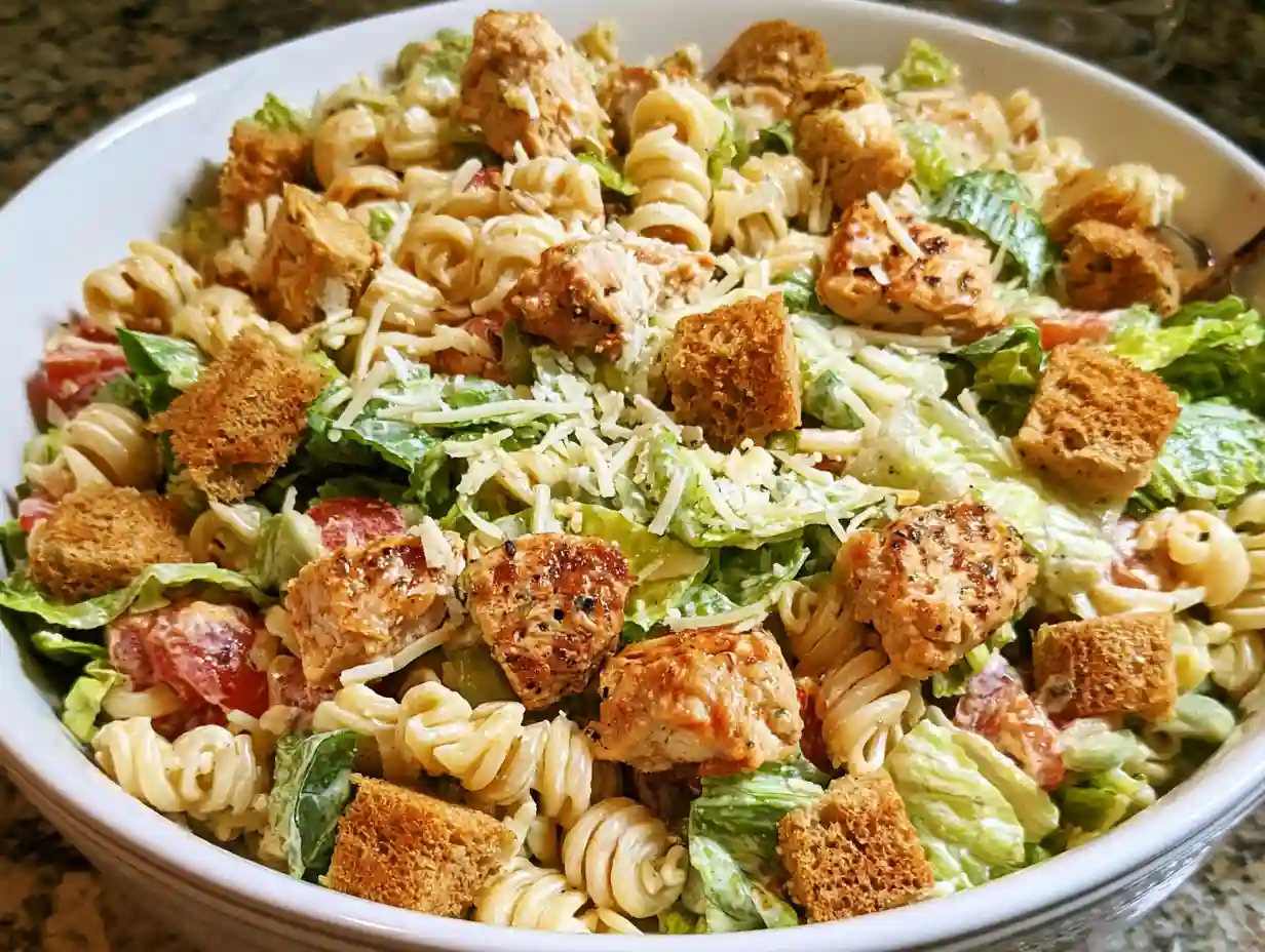 Chicken Caesar Pasta Salad Recipe