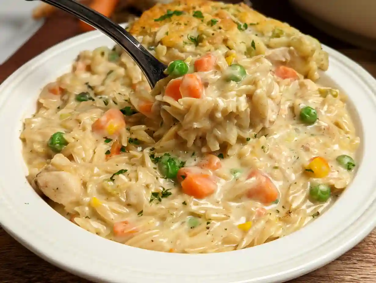 Chicken Pot Pie Orzo