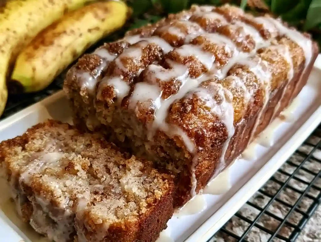 Cinnamon Roll Banana Bread