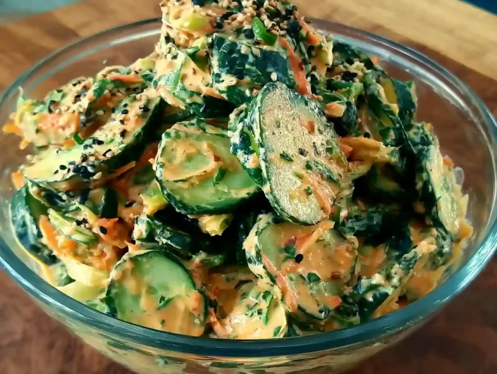 Creamy Asian Cucumber Salad