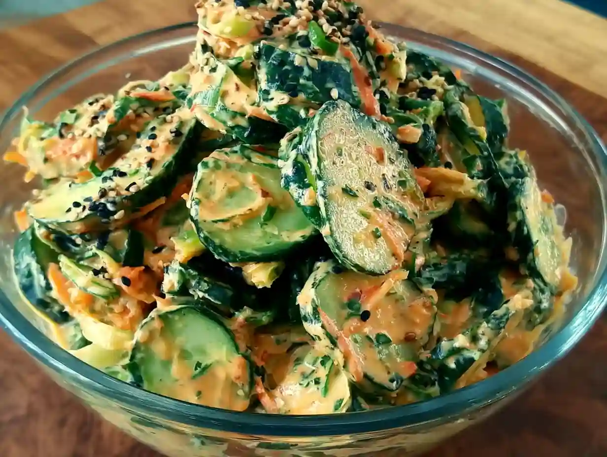 Creamy Asian Cucumber Salad