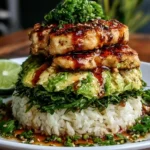HONEY LIME CHICKEN AND AVOCADO RICE STACK FRESH