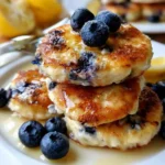 Lemon Blueberry Cottage Cheese Pancake Bites Recipe