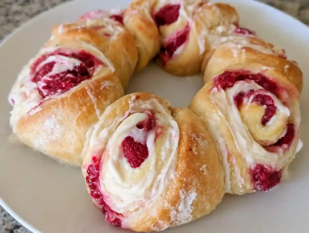Lemon Raspberry Cream Cheese Danish Rolls