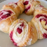 Lemon Raspberry Cream Cheese Danish Rolls