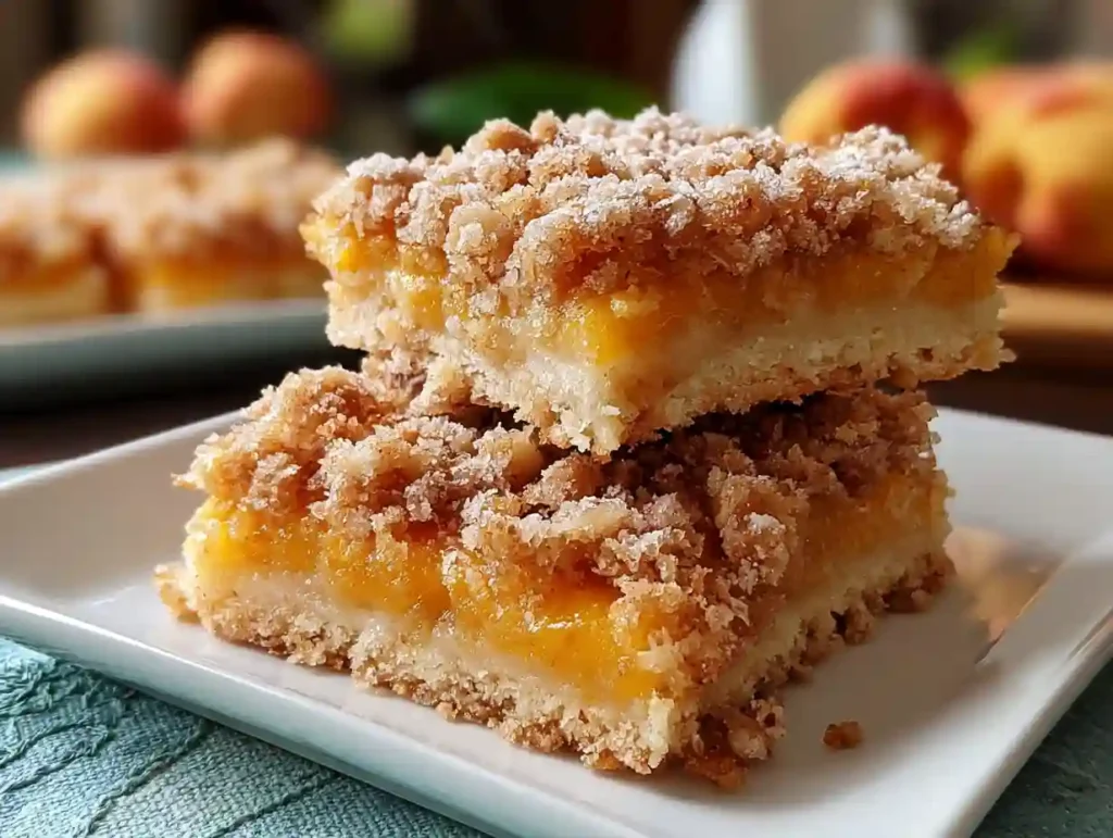 Peach Crumb Bars