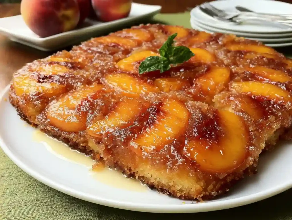 Peach Upside-Down Cake